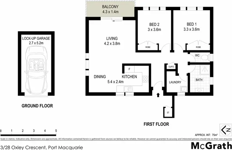 Floorplan of Homely apartment listing, 3/28 Oxley Crescent, Port Macquarie NSW 2444