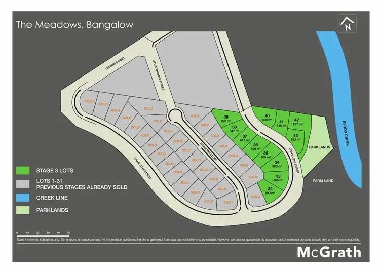 Floorplan of Homely land listing, Lot 32 The Meadows, Bangalow NSW 2479