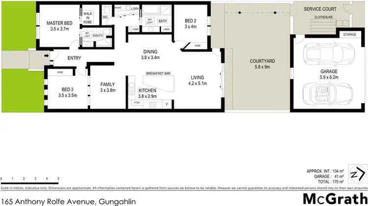 Floorplan of Homely house listing, 165 Anthony Rolfe Avenue, Gungahlin ACT 2912