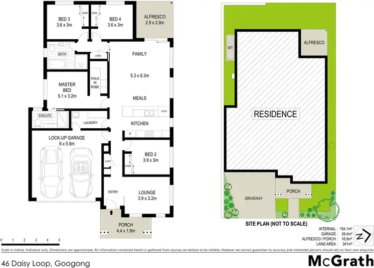 Floorplan of Homely house listing, 46 Daisy Loop, Googong NSW 2620