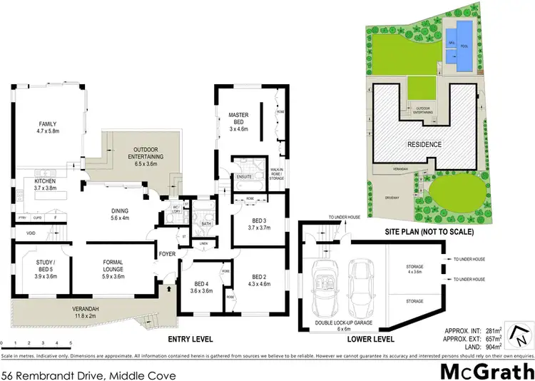 Floorplan of Homely house listing, 56 Rembrandt Drive, Middle Cove NSW 2068