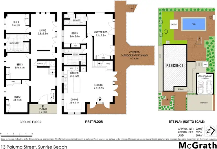 Floorplan of Homely house listing, 13 Paluma Street, Sunrise Beach QLD 4567