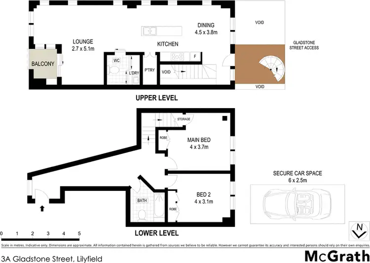 Floorplan of Homely apartment listing, 3A Gladstone Street, Lilyfield NSW 2040