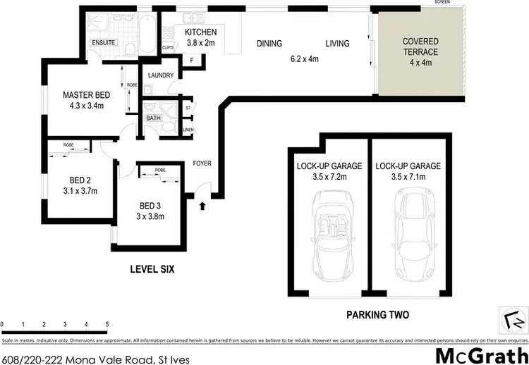 Floorplan of Homely apartment listing, 608/220 Mona Vale Road, St Ives NSW 2075