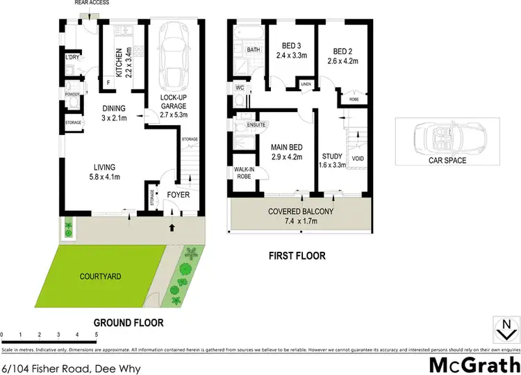 Floorplan of Homely apartment listing, 6/104 Fisher Road, Dee Why NSW 2099