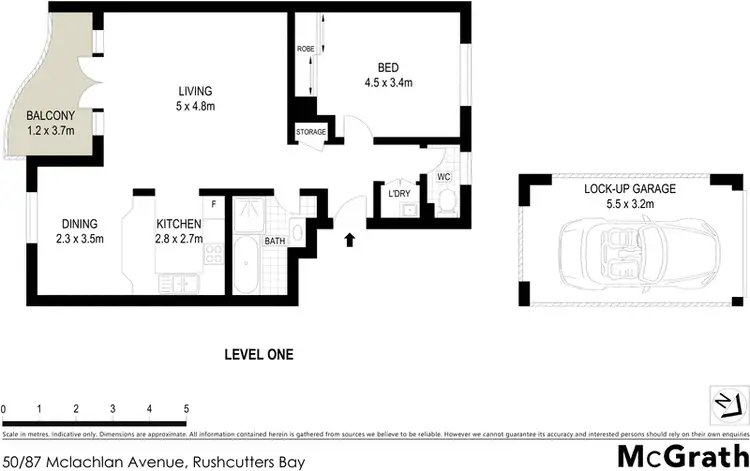 Floorplan of Homely apartment listing, 50/87 Mclachlan Avenue, Darlinghurst NSW 2010