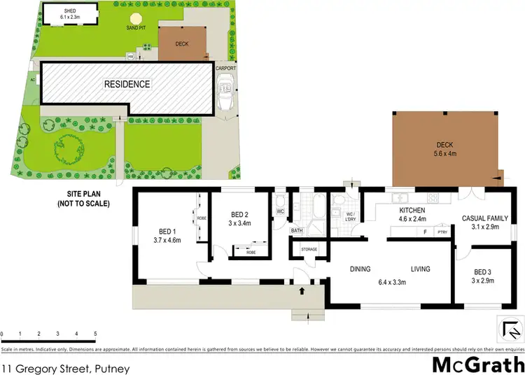 Floorplan of Homely house listing, 11 Gregory Street, Putney NSW 2112