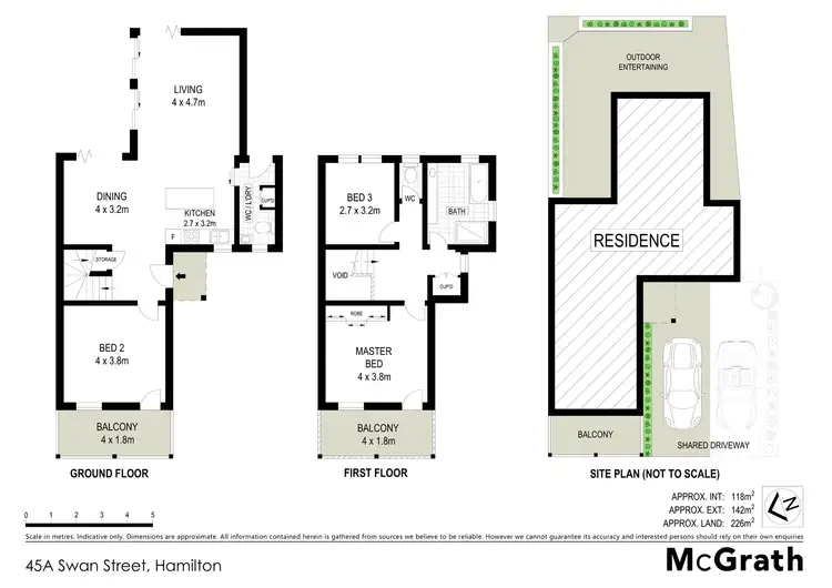 Floorplan of Homely house listing, 45A Swan Street, Hamilton NSW 2303
