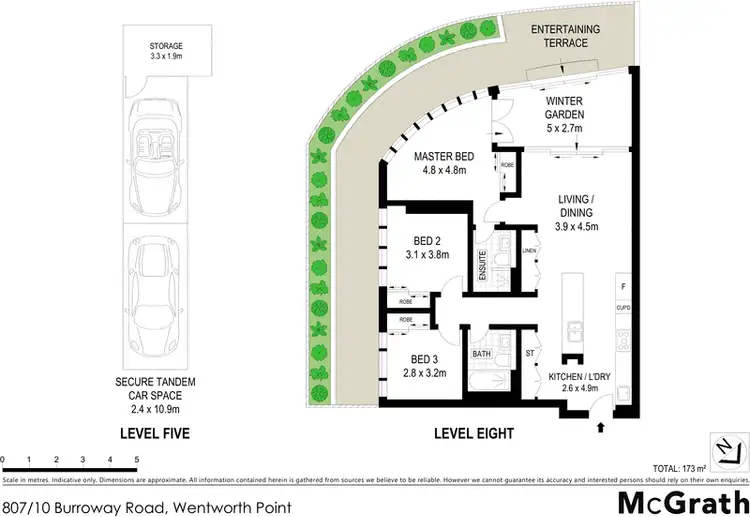Floorplan of Homely apartment listing, 807/10 Burroway Road, Wentworth Point NSW 2127