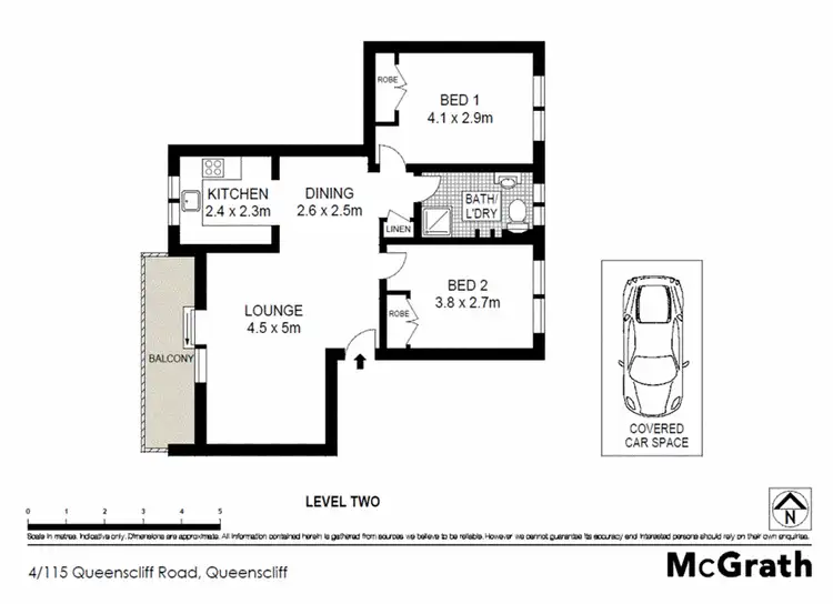 Floorplan of Homely apartment listing, 4/115 Queenscliff Road, Queenscliff NSW 2096