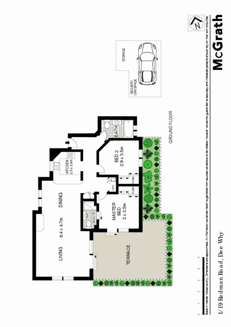 Floorplan of Homely apartment listing, 1/19 Redman Road, Dee Why NSW 2099