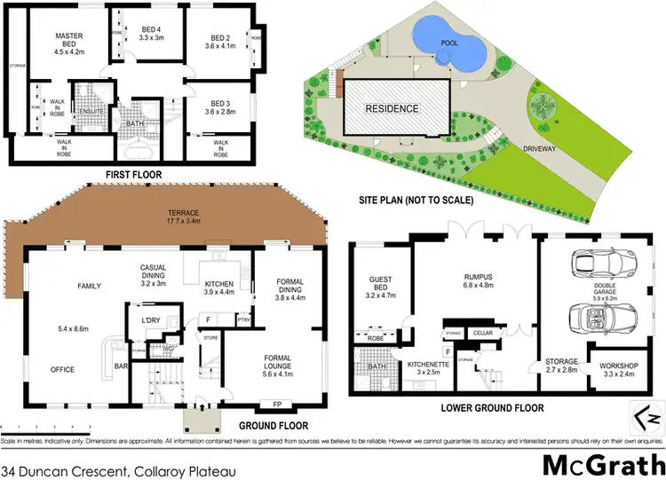 Floorplan of Homely house listing, 34 Duncan Crescent, Collaroy Plateau NSW 2097