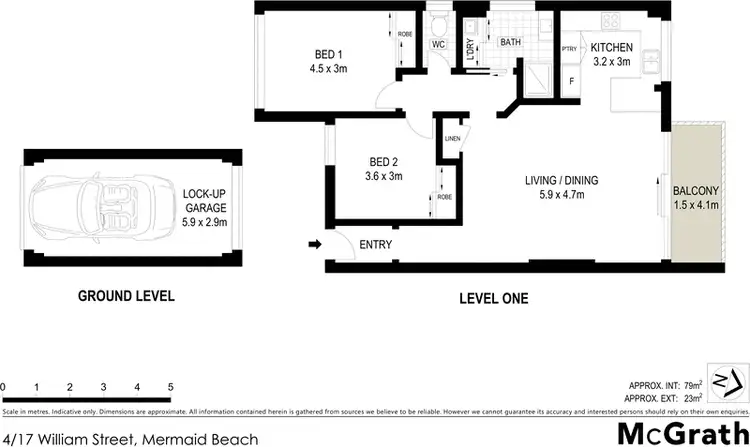 Floorplan of Homely unit listing, 4/17 William Street, Mermaid Beach QLD 4218