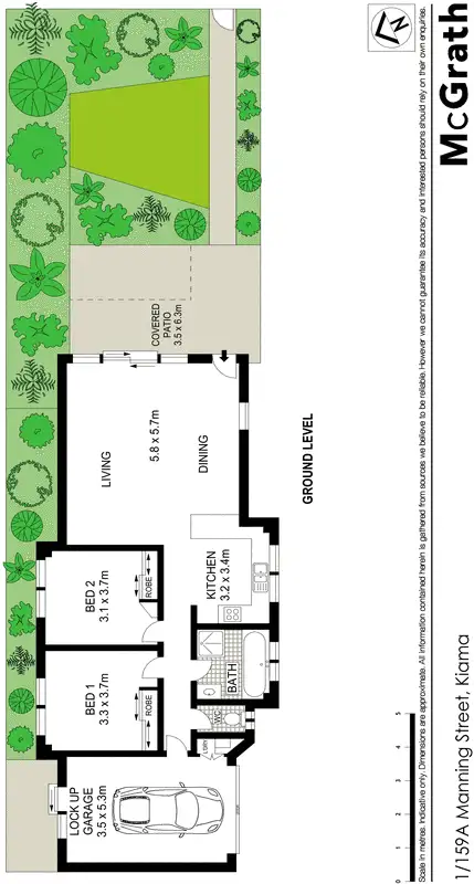 Floorplan of Homely villa listing, 1/159a Manning Street, Kiama NSW 2533
