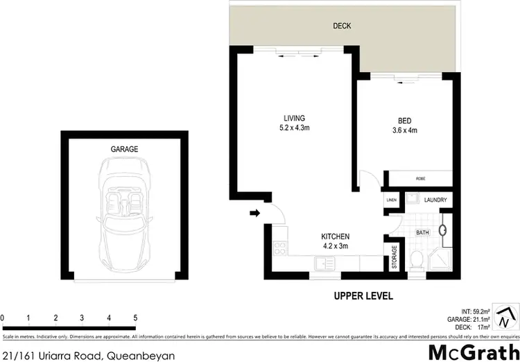Floorplan of Homely apartment listing, 21/161 Uriarra Road, Queanbeyan NSW 2620
