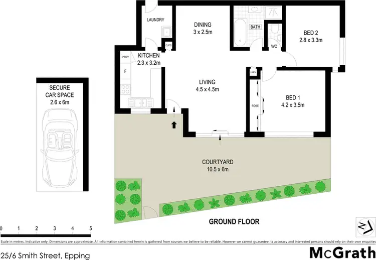 Floorplan of Homely apartment listing, 25/6 Smith Street, Epping NSW 2121