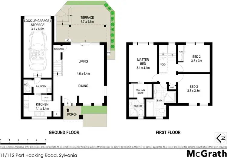 Floorplan of Homely townhouse listing, 11/112 Port Hacking Road, Sylvania NSW 2224