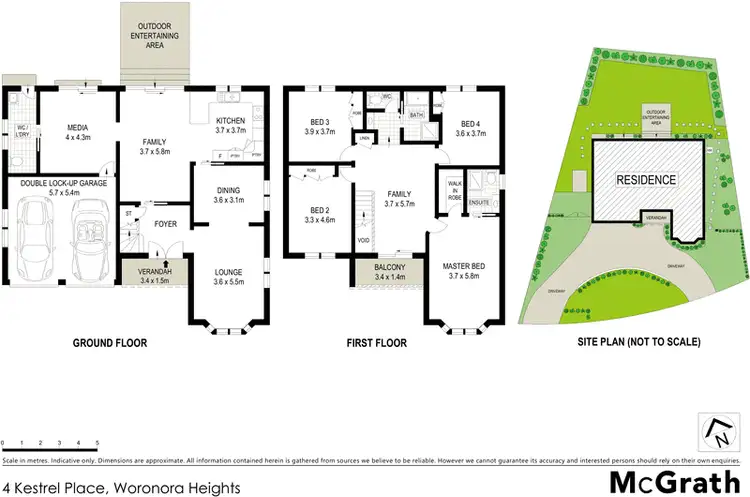 Floorplan of Homely house listing, 4 Kestrel Place, Woronora Heights NSW 2233