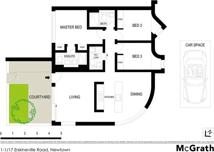 Floorplan of Homely apartment listing, 1-1/17 Erskineville Road, Newtown NSW 2042