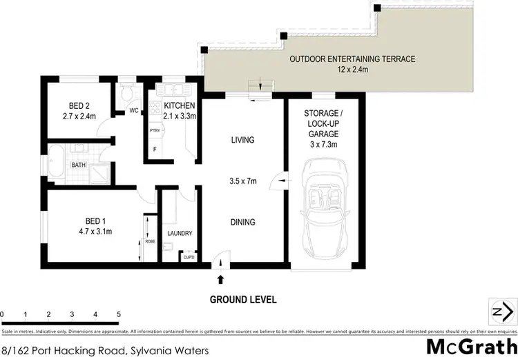 Floorplan of Homely unit listing, 8/162 Port Hacking Road, Sylvania Waters NSW 2224