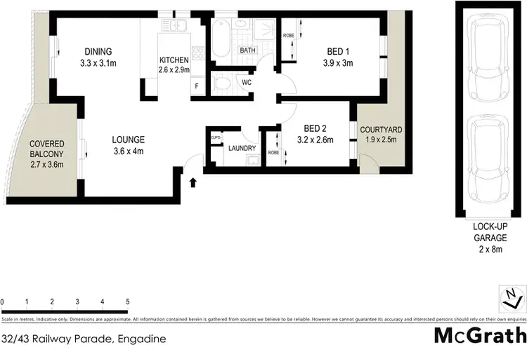 Floorplan of Homely apartment listing, 32/43 Railway Parade, Engadine NSW 2233