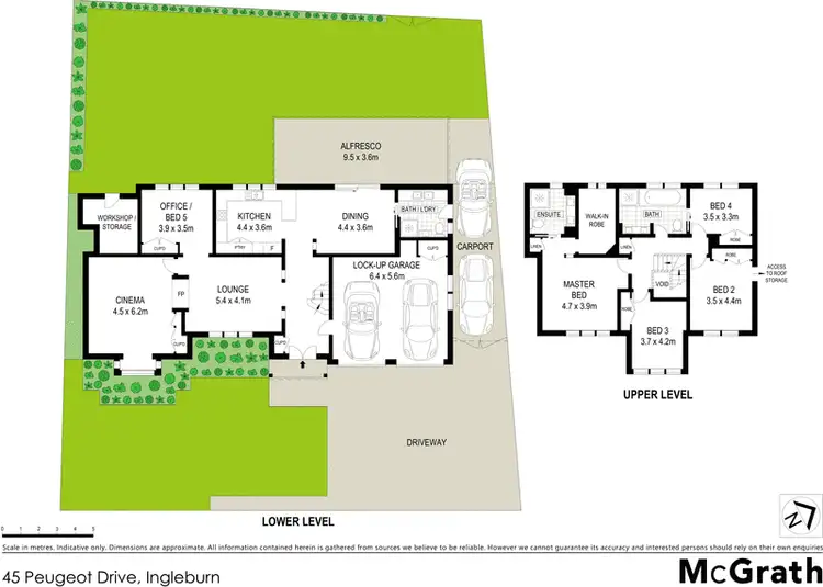 Floorplan of Homely house listing, 45 Peugeot Drive, Ingleburn NSW 2565