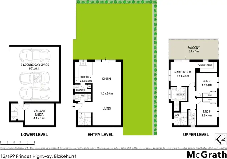 Floorplan of Homely townhouse listing, 13/699 Princes Highway, Blakehurst NSW 2221