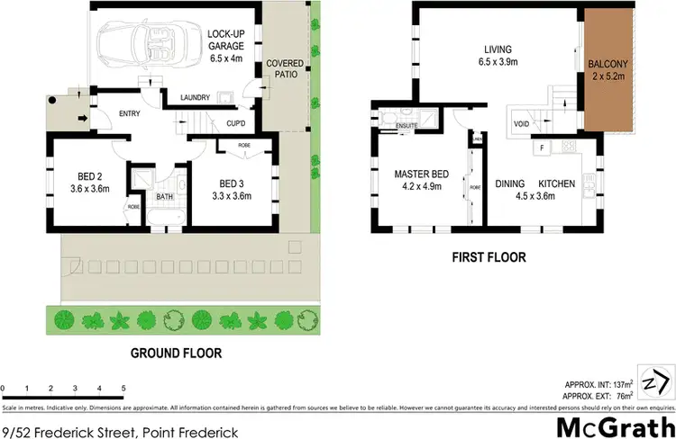 Floorplan of Homely townhouse listing, 9/52 Frederick Street, Point Frederick NSW 2250