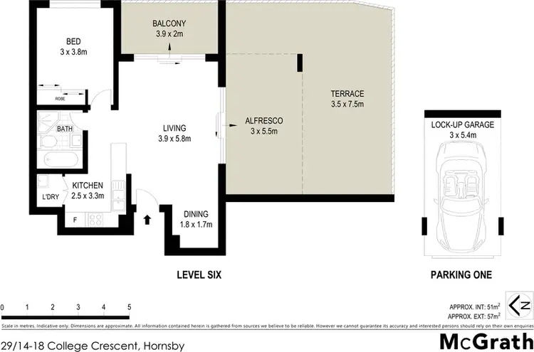 Floorplan of Homely apartment listing, 29/14 College Crescent, Hornsby NSW 2077