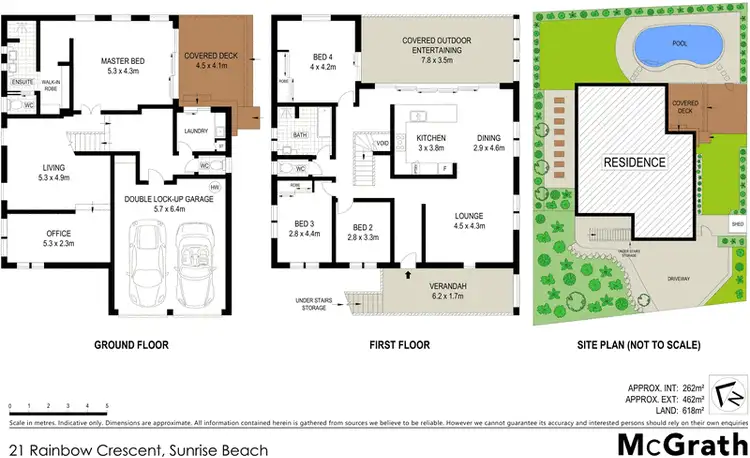 Floorplan of Homely house listing, 21 Rainbow Crescent, Sunrise Beach QLD 4567