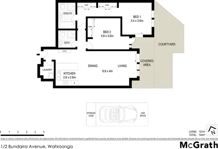Floorplan of Homely apartment listing, 1/2 Bundarra Avenue, Wahroonga NSW 2076