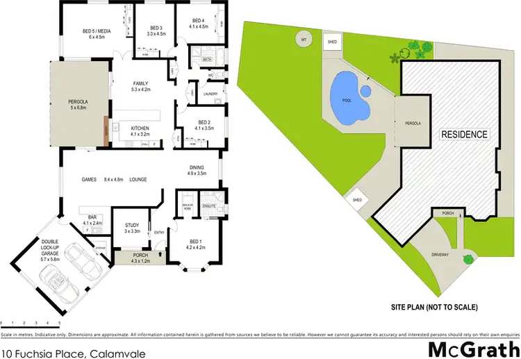Floorplan of Homely house listing, 10 Fuchsia Place, Calamvale QLD 4116