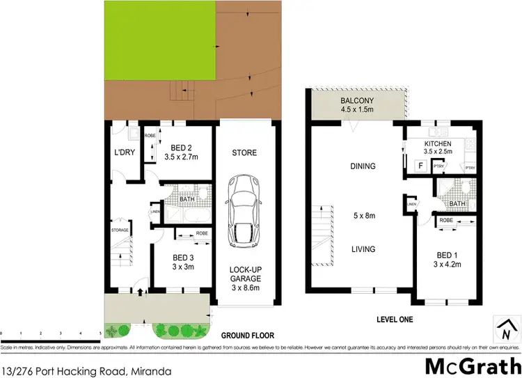 Floorplan of Homely townhouse listing, 13/276 Port Hacking Road, Miranda NSW 2228