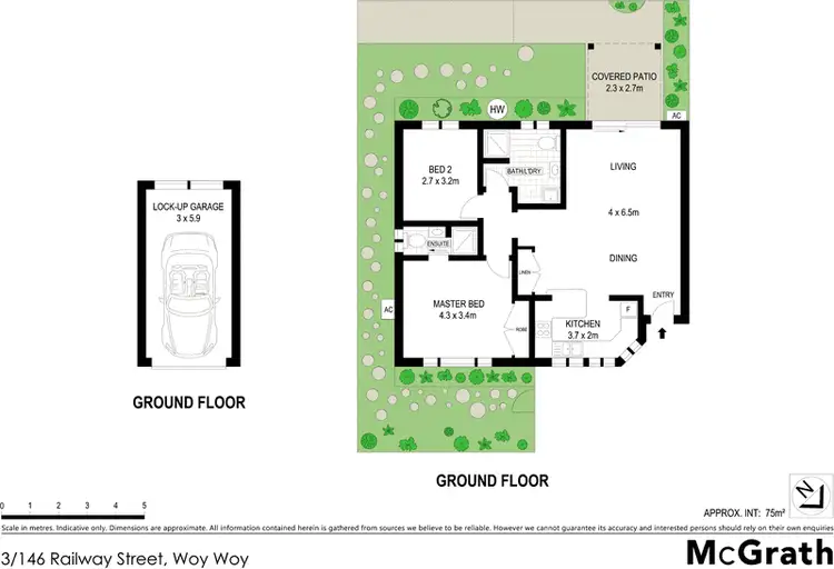 Floorplan of Homely unit listing, 3/146 Railway Street, Woy Woy NSW 2256