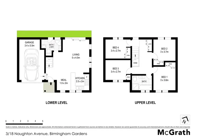 Floorplan of Homely townhouse listing, 3/18 Naughton Avenue, Birmingham Gardens NSW 2287