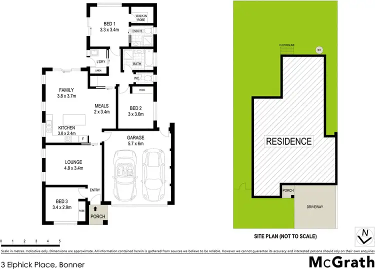 Floorplan of Homely house listing, 3 Elphick Place, Bonner ACT 2914