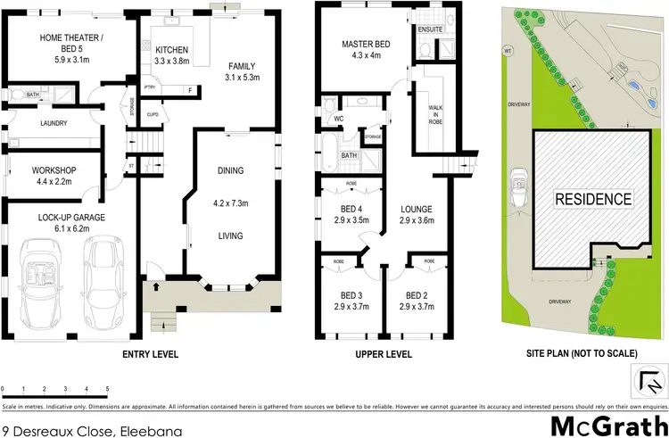 Floorplan of Homely house listing, 9 Desreaux Close, Eleebana NSW 2282