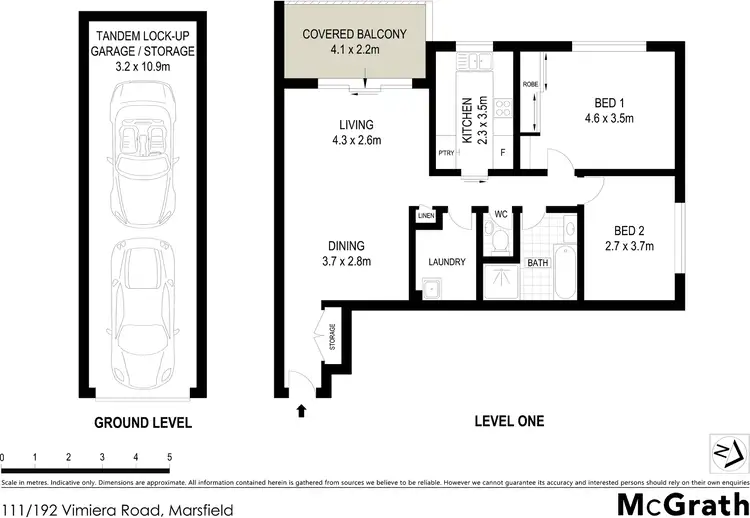 Floorplan of Homely unit listing, 111/192 Vimiera Road, Marsfield NSW 2122