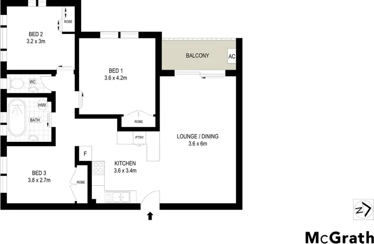 Floorplan of Homely apartment listing, 10/93 First Avenue, Sawtell NSW 2452