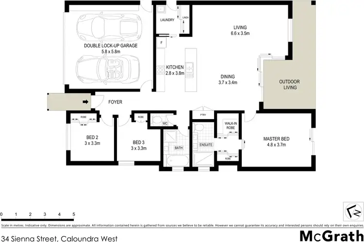 Floorplan of Homely house listing, 34 Sienna Street, Caloundra West QLD 4551