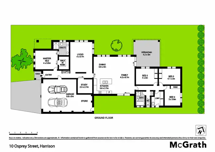 Floorplan of Homely house listing, 10 Osprey Street, Harrison ACT 2914