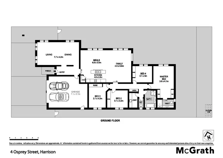 Floorplan of Homely house listing, 4 Osprey Street, Harrison ACT 2914