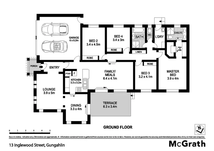 Floorplan of Homely house listing, 13 Inglewood Street, Gungahlin ACT 2912