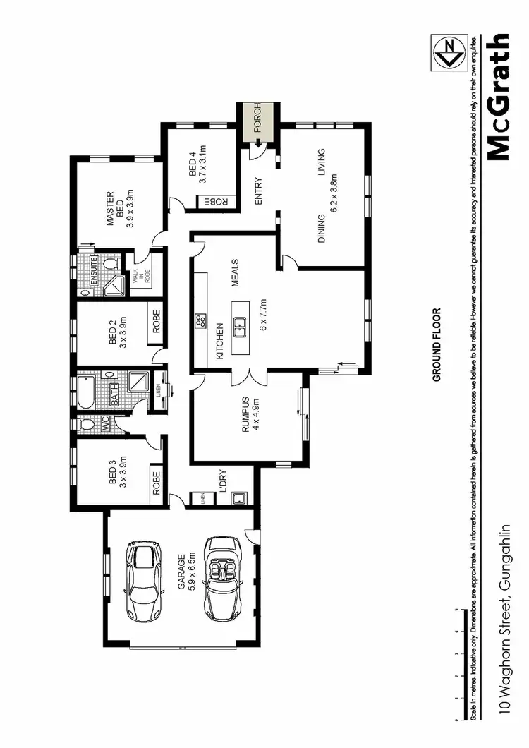 Floorplan of Homely house listing, 10 Waghorn Street, Gungahlin ACT 2912
