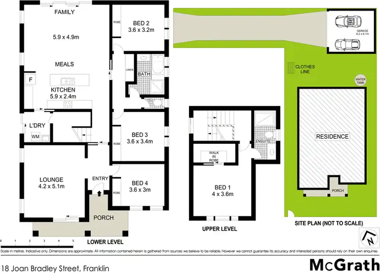 Floorplan of Homely house listing, 18 Joan Bradley Street, Franklin ACT 2913