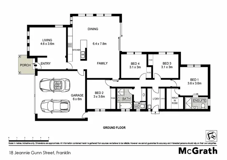 Floorplan of Homely house listing, 18 Jeannie Gunn Street, Franklin ACT 2913