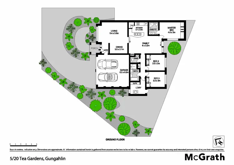 Floorplan of Homely townhouse listing, 5/20 Tea Gardens, Gungahlin ACT 2912