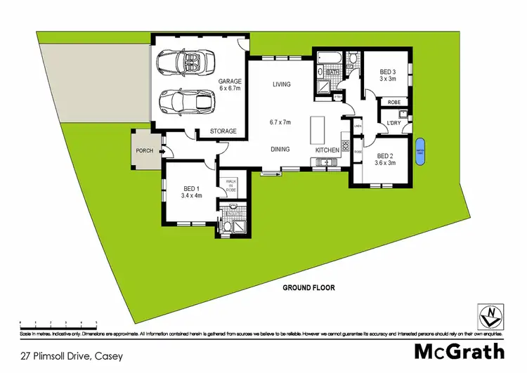Floorplan of Homely house listing, 27 Plimsoll Drive, Casey ACT 2913