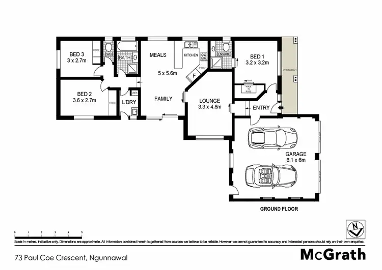 Floorplan of Homely house listing, 73 Paul Coe Crescent, Ngunnawal ACT 2913