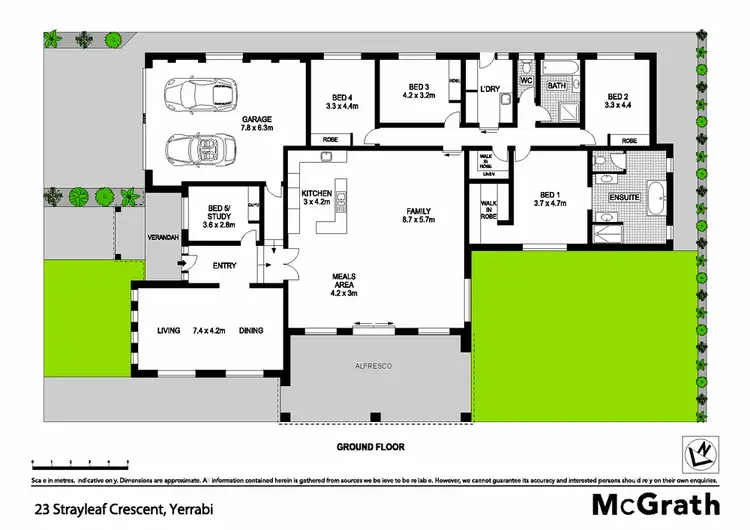 Floorplan of Homely house listing, 23 Strayleaf Crescent, Gungahlin ACT 2912